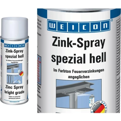 Afbeelding van Weicon Zinkspray Spuitlak Antiroest Lak Grondverf Wit