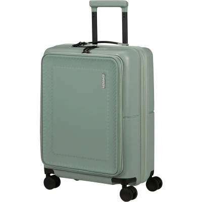 Afbeelding van American Tourister Dashpop Spinner 55 Expandable Frontloader Iceberg Green Handbagage Koffer