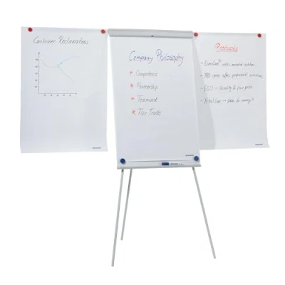 Afbeelding van Franken Flipchart x tra! Line® Standard Plus (b h) 68 cm 105 Lichtgrijs Incl. opbergbakje, papierhouder, Afwisbaar, In hoogte verstelbaar,