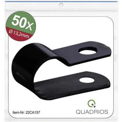 Afbeelding van Quadrios 22CA157 Bevestigingsklem Schroefbaar Bundel Ø (bereik) 13.2 mm (max) Zwart 1 set(s)