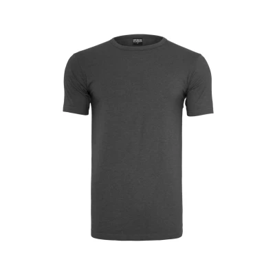Afbeelding van Urban Classics Fitted Stretch TEE Tshirt basic, Heren, Maat: Large, Charcoal