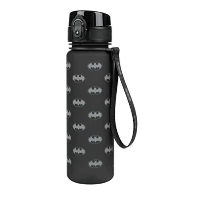 Afbeelding van Drinkfles voor kinderen, lekvrij, waterfles 500 ml, school en sportfles jongens, Tritan (Batman logo)
