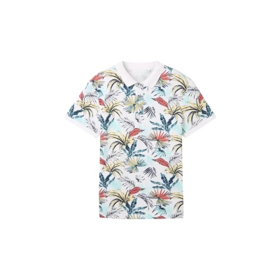 Afbeelding van TOM Tailor Poloshirt, Heren, Maat: Large, Weiß