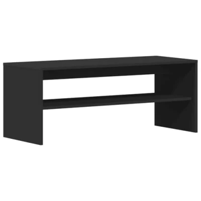 Afbeelding van vidaXL Tv meubel 100x40x40 cm bewerkt hout zwart