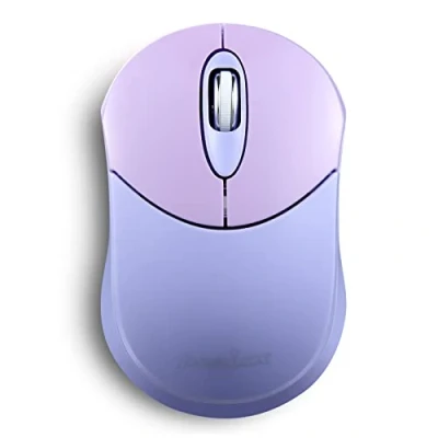 Afbeelding van perixx PERIMICE 802PP draadloze Bluetooth muis draagbaar ontwerp compatibel met Windows, iOS en Android pc, laptop, tablet smartphone paars