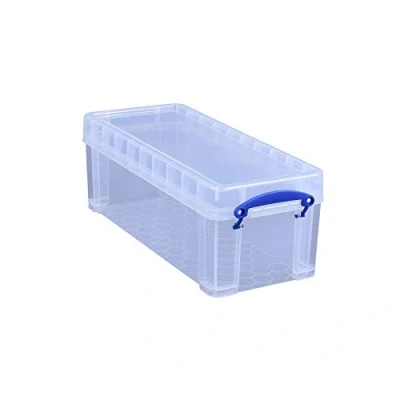 Afbeelding van Really Useful Box 3 x 6,5 liter 430 180 160 mm voor 36 cd&#039;s/20 dvd&#039;s transparant