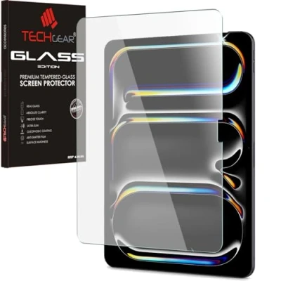 Afbeelding van TECHGEAR anti verblindend mat glas voor iPad Pro 13 inch 7e generatie 2024 glans reflectie van gehard glas, compatibel met Apple