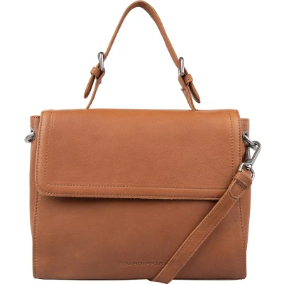 Afbeelding van Cowboysbag Handtas, Dames, Maat: One Size, Kognak