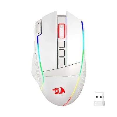 Afbeelding van Redragon M991 Draadloze Gaming Muis, 19.000 DPI bedraad / Gamer Muis met Snelle FireToch, 9 Macrotoetsen, 45 uur Duurzame Voeding en RGB voor PC/Mac/Laptop