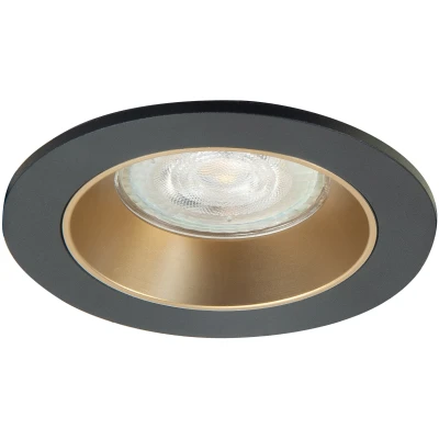 Afbeelding van Modern Elegant Inbouwspot Ø9,4 cm Zwart Goud Downlight