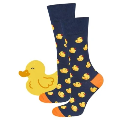 Afbeelding van soxo Warmte Sokken Heren Cadeau Voor Mannen Happy Socks Men 40 45 Eendjes