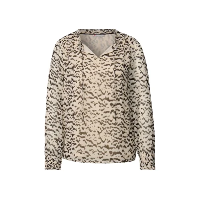 Afbeelding van Street One Blouse, Dames, Maat: 40, Beige