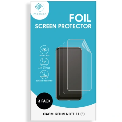 Afbeelding van 3 pack Screenprotectors Xiaomi Redmi Note 11 (4G): iMoshion Folie (plastic)