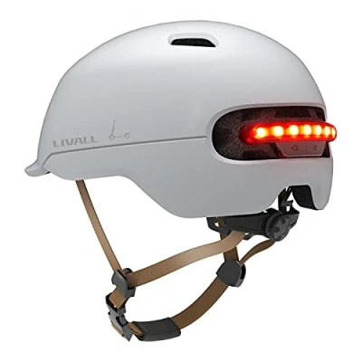 Afbeelding van Livall Unisex Volwassenen C20 Fietshelm, wit, 57 61 cm