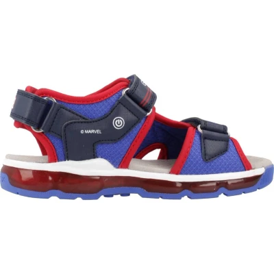 Afbeelding van Geox Marvel Spiderman Android BOY Lights Sandalen voor kinderen, Maat: 31, Navy/red Textiel