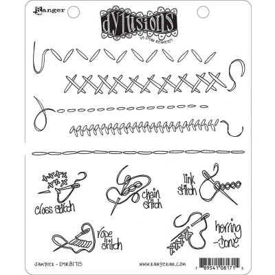 Afbeelding van Ranger Dylusions Cling Stamp Set Sampler DYR81715 Dyan Reaveley (09 22)