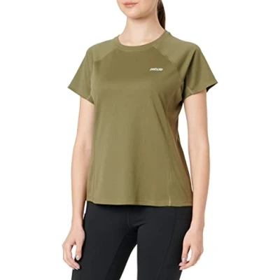 Afbeelding van Zebdia Chest Tshirt basic, Dames, Maat: Small, Army