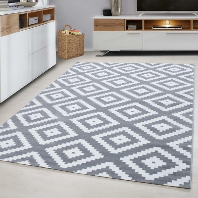 Afbeelding van Modern vloerkleed Plus Grijs 8005 80x150cm Adana Carpets