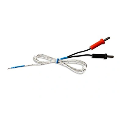 Afbeelding van PeakTech thermo element/temperatuursensor met 4 mm bananenstekker voor multimeter en thermometer 40 C tot 204 type K totale lengte bij 2 ⌀ 1 meetkraal, stuk, TF 56