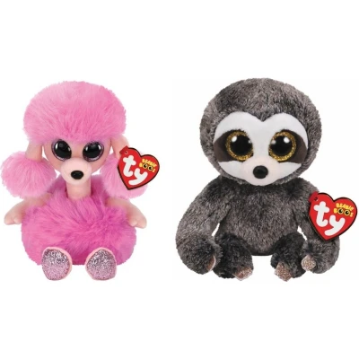 Afbeelding van Ty Knuffel Beanie Boo&quot;;s Camilla Poodle &amp; Dangler Sloth