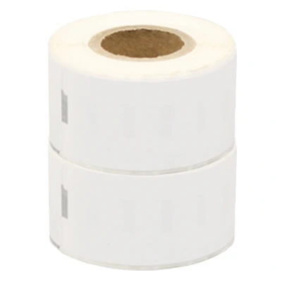 Afbeelding van Geschikt 2x Dymo 99010 / S0722370 compatible labels 89 mm x 28 Alleeninkt