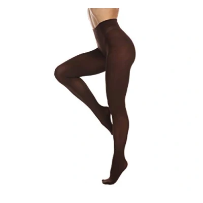 Afbeelding van Frola panty voor vrouwen 80 denier semi ondoorzichtige effen kleur footed dames panty, C Koffie, L XL