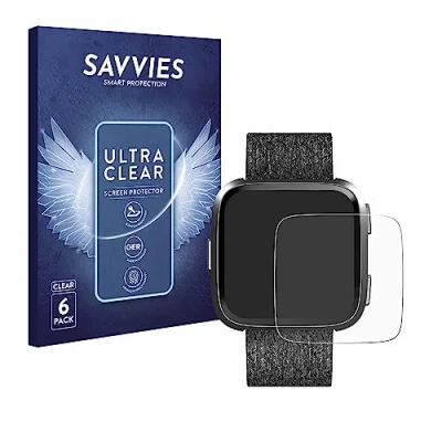 Afbeelding van Savvies Screenprotector voor Fitbit Versa Special Edition Folie Beschermfolie transparant (6 Stuks)