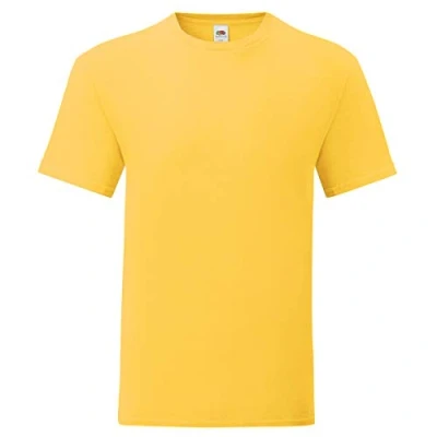 Afbeelding van Fruit of the Loom Iconic t heren shirt multipack maat S 5XL, kleur: zonnebloemgeel, maat: L, L