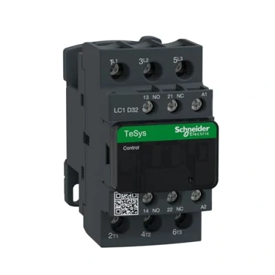 Afbeelding van Schneider Electric TeSys D AC schakelaar, 230 V AC, 50/60 Hz, 3 polig, 3NO, 32A, Vaste &amp; DIN railmontage, LC1D32P7