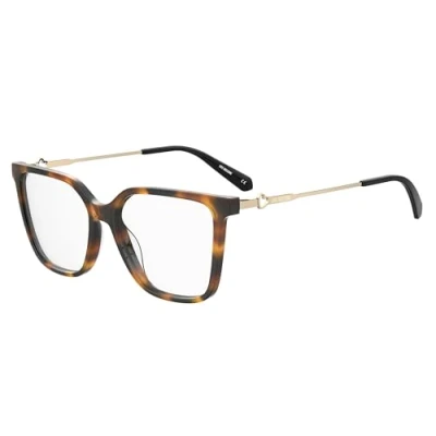 Afbeelding van Moschino Donna MOL612 05L Montature da vista Acetato Havana Squadrata