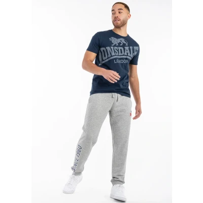 Afbeelding van Lonsdale Jogging Normale Passform Virkie Trainingsbroek, Heren, Maat: XXL, Marl grey navy red