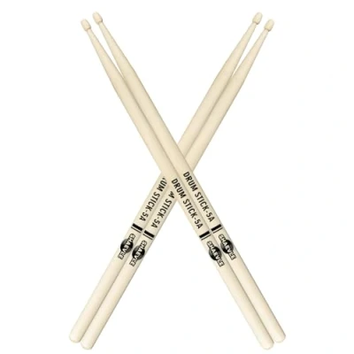 Afbeelding van drumsticks 5A klassieke esdoornhout houten punt drumstick voor volwassenen kinderen en beginners, 2 paar