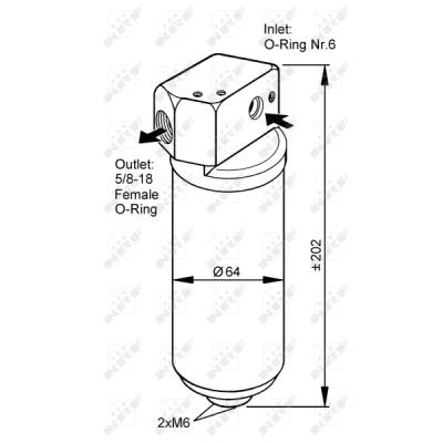 Afbeelding van NRF Airco droger/filter 33087