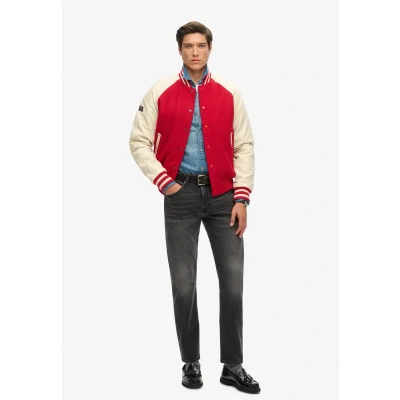 Afbeelding van Superdry College Bomberjacks, Heren, Maat: Small, Varsity red