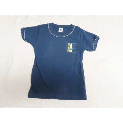 Afbeelding van Petit bateau Tshirt korte mouw marine 6 jaar 114