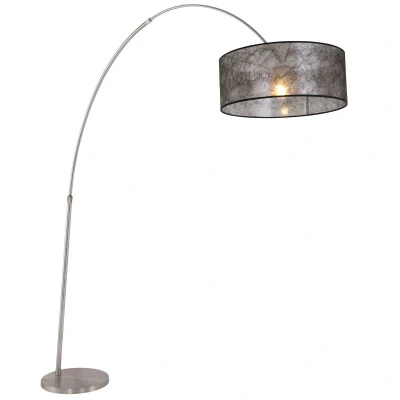 Afbeelding van Steinhauer Vloerlamp Sparkled light 9681 staal kap sizoflor zwart