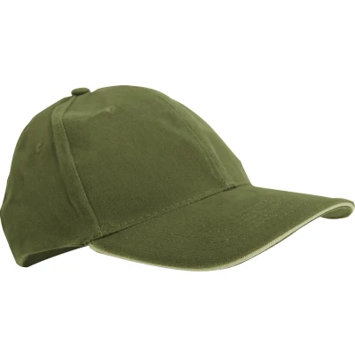 Afbeelding van SOLS Unisex Buffalo 6 Panel Baseball Cap (Leger/Beige)