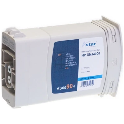 Afbeelding van AS60904 ASTAR HP 90 DNJ Inkt cyaan rebuilt Blister 400ml