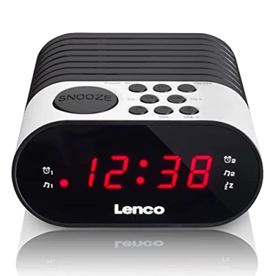 Afbeelding van Lenco clock radio cr 07 white A002297