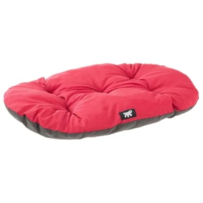 Afbeelding van Ferplast Hondenkussen Relax, Kussen voor middelgrote honden, Kattenkussen, Mat kennels en auto&#039;s, wasbaar van katoen met zachte vulling, 85 x 55 cm, rood
