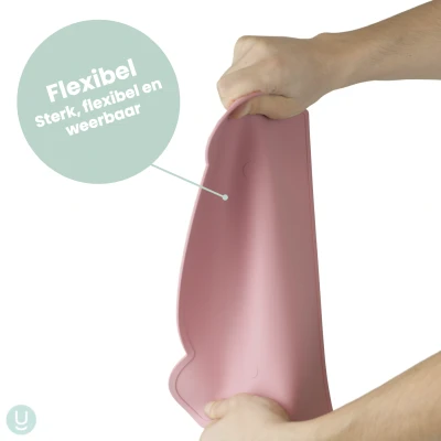 Afbeelding van Dutsi Siliconen Placemat Baby Beertje Mosterdgeel BPA Vrij Hygiënisch en Duurzaam