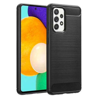 Afbeelding van Samsung Galaxy A52 (5G) Hoesje Siliconen en TPU (zacht) imoshion Softcase/Backcover Zwart Telefoonhoesje