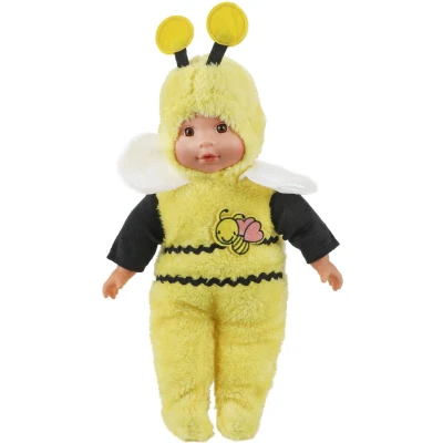 Afbeelding van Beau Baby Babypop in Dierenpakje Bij