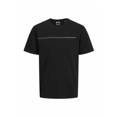 Afbeelding van Jack &amp; Jones Rundhalsausschnitt Tshirt print, Heren, Maat: XS, Black