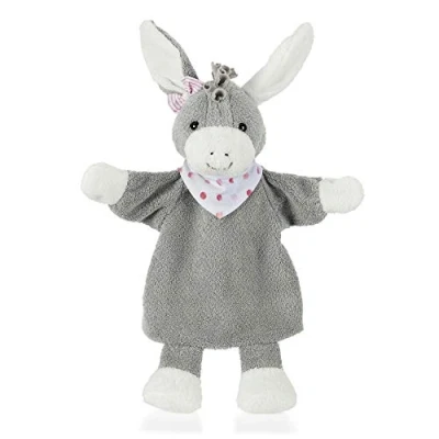 Afbeelding van Sterntaler 3602038 Handpop Ezel Emmi Girl, ideaal voor poppentheater en rollenspellen, 34 x 25 9 cm, grijs