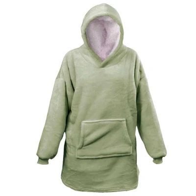 Afbeelding van Unique Living Hoodie Oversized Tea Green 70x57x87cm