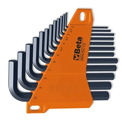 Afbeelding van Beta 12 delige set haakse inbussleutels gebruneerd (art. 96N) met support 96N/SC12 000960661