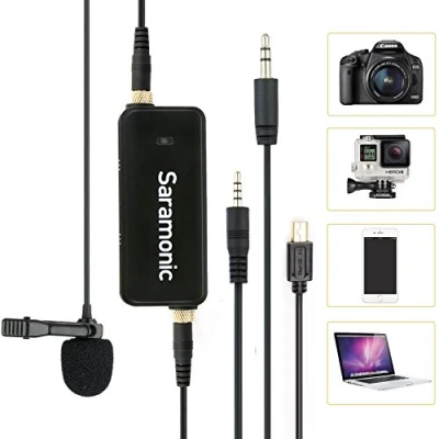 Afbeelding van Saramonic LavMic Dual Audio Mixer met Lavalier Microfoon voor DSLR/GoPro/Smartphones