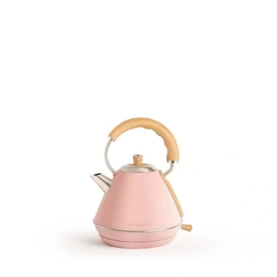 Afbeelding van CREATE Waterkoker Retro 1200 Watt 1 Liter RVS BPA vrij Elektrisch Pastelroze Kettle M