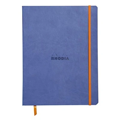 Afbeelding van Rhodia 117508C notitieboek (met zachte omslag, gelinieerd, 80 vellen, 19 x 25 cm) saffierblauw